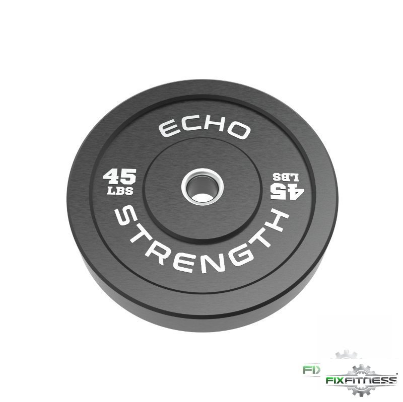 Black Bumper Plate Sets - 350LB Echo Strength Bumper Plates Set + Weight Tree Rack Combo by Echo Strength - New Weight Plates view 2
