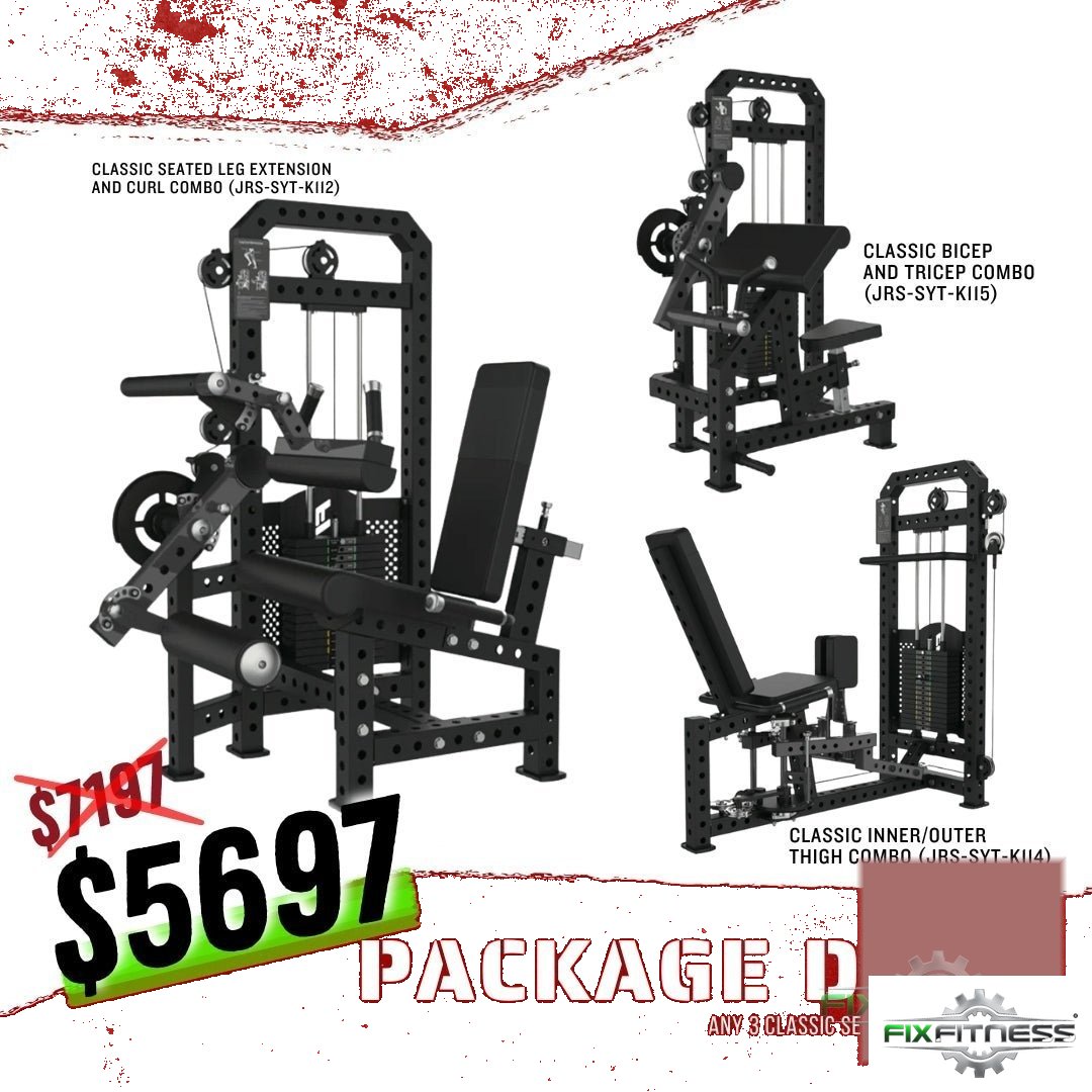 Classic Series Selectorized Machine Package (Choose Any 3) new commercial strength machines for sale at Fix Fitness Bay Area